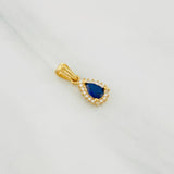Dije Halo Gota 1.1g / 3/4 in Oro Amarillo 18K