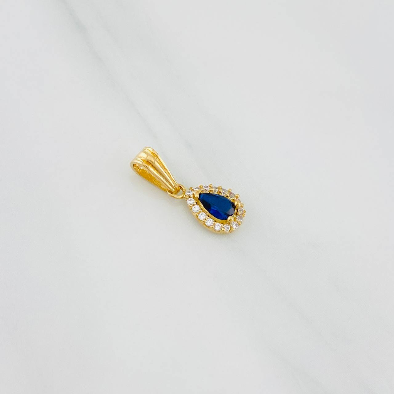 Dije Halo Gota 0.7g / 1/2 in Oro Amarillo 18K