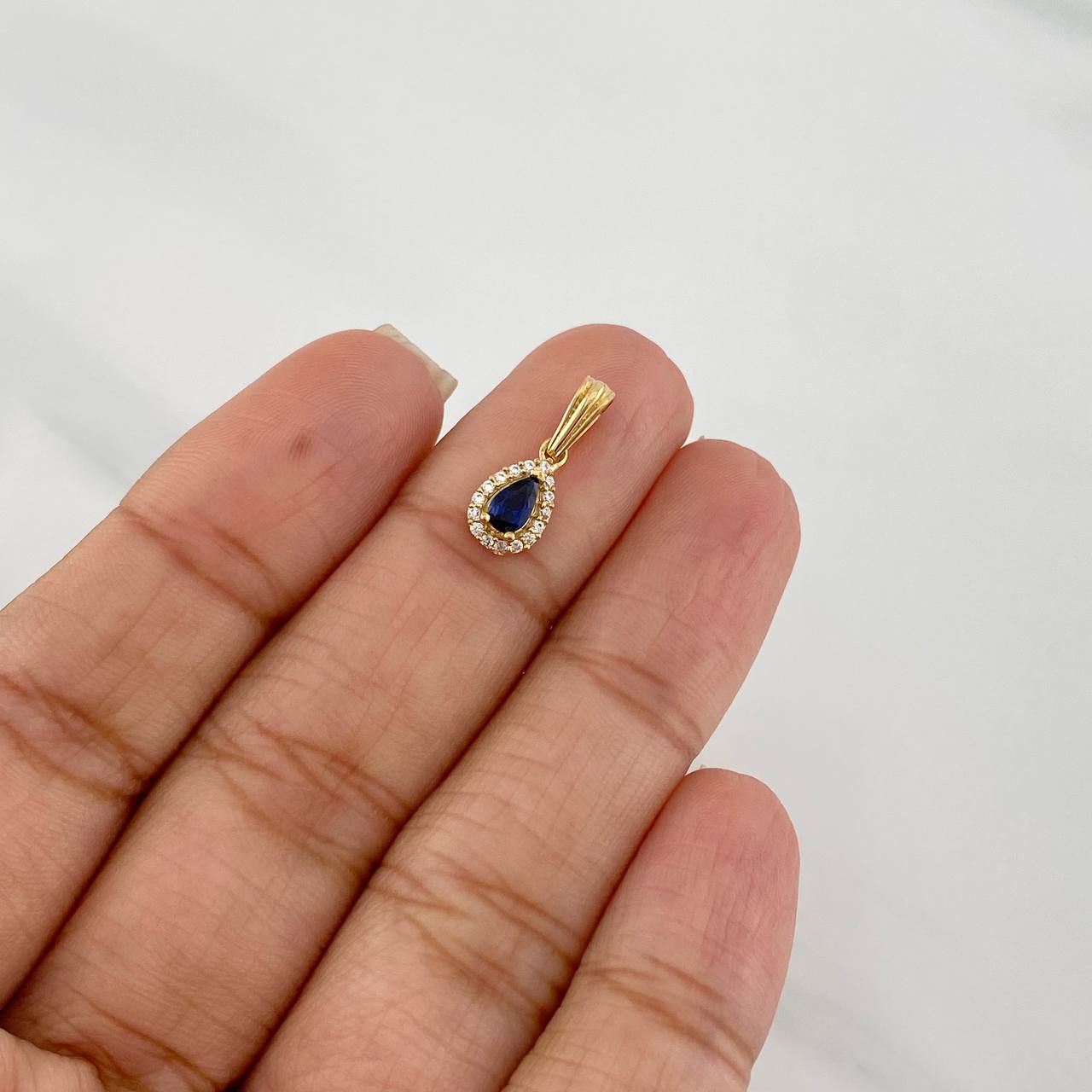 Dije Halo Gota 0.7g / 1/2 in Oro Amarillo 18K