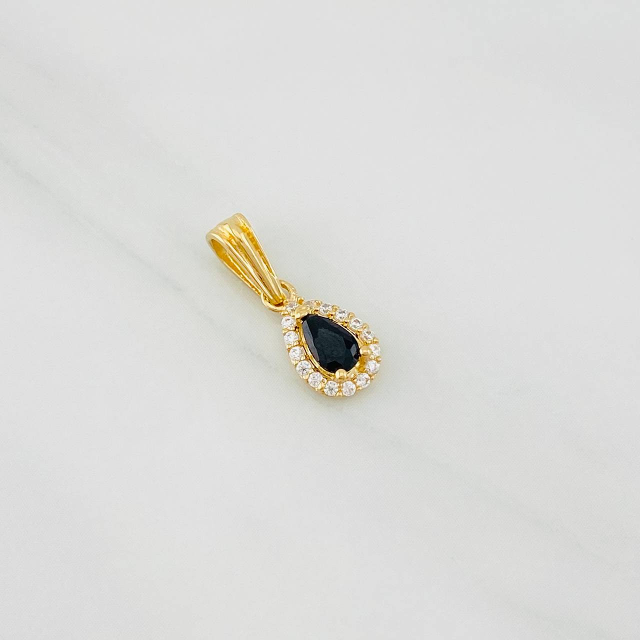 Dije Halo Gota 0.65g / 1/2 in Oro Amarillo 18K