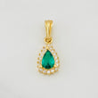 Dije Halo Gota 1.1g / 3/4 in Oro Amarillo 18K