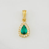 Dije Halo Gota 1.1g / 3/4 in Oro Amarillo 18K