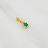 Dije Halo Gota 1.1g / 3/4 in Oro Amarillo 18K