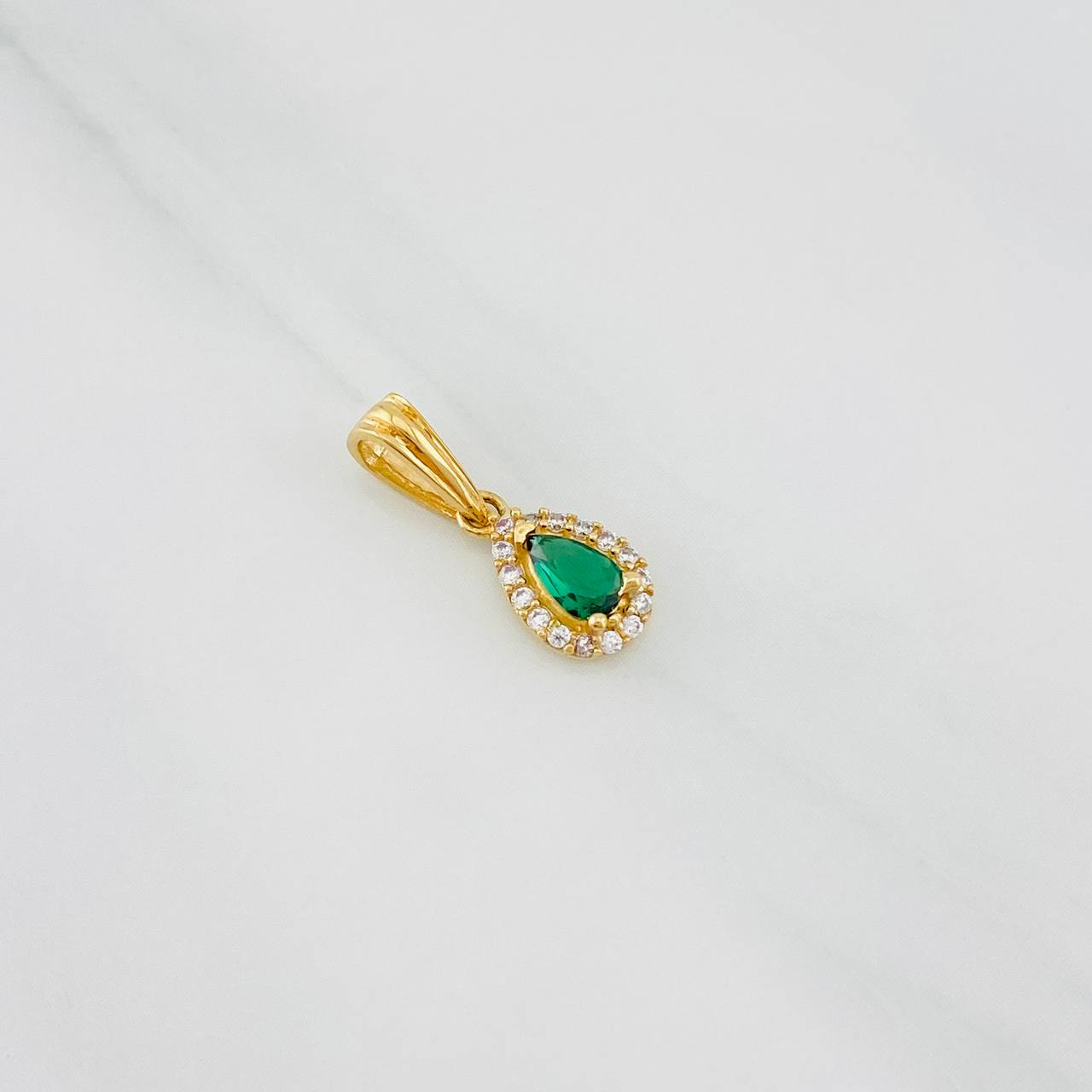 Dije Halo Gota 0.65g / 1/2 in Oro Amarillo 18K