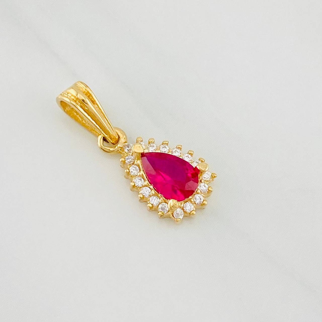 Dije Halo Gota 1.05g / 3/4 in Oro Amarillo 18K