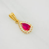 Dije Halo Gota 1.05g / 3/4 in Oro Amarillo 18K