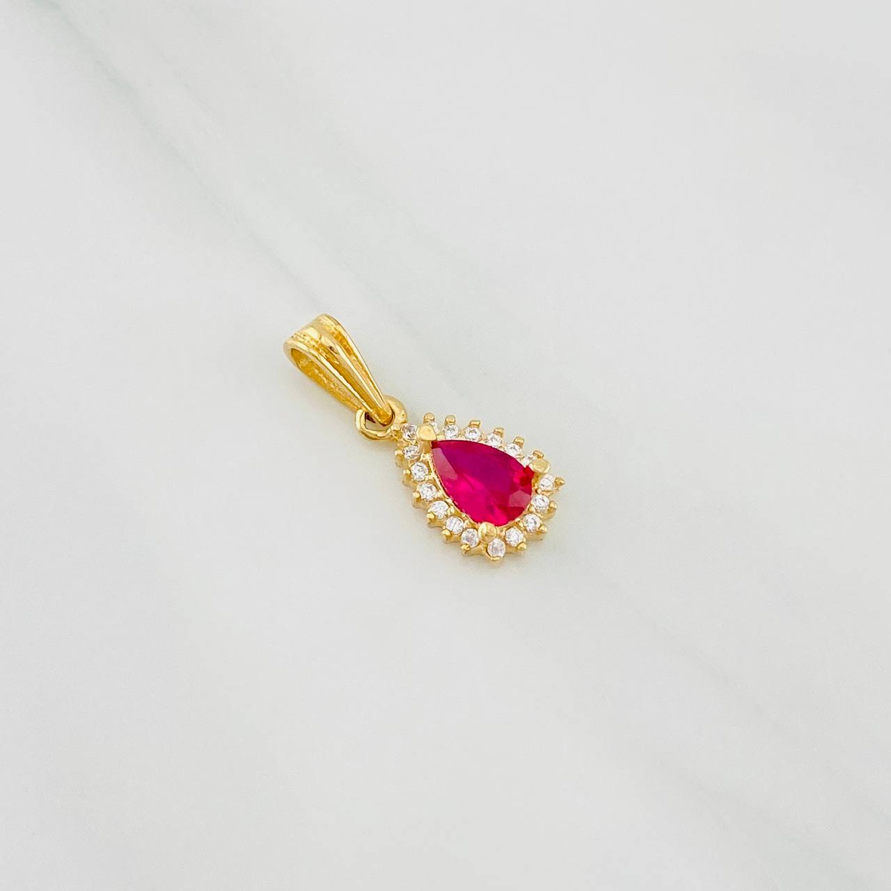 Dije Halo Gota 1.05g / 3/4 in Oro Amarillo 18K