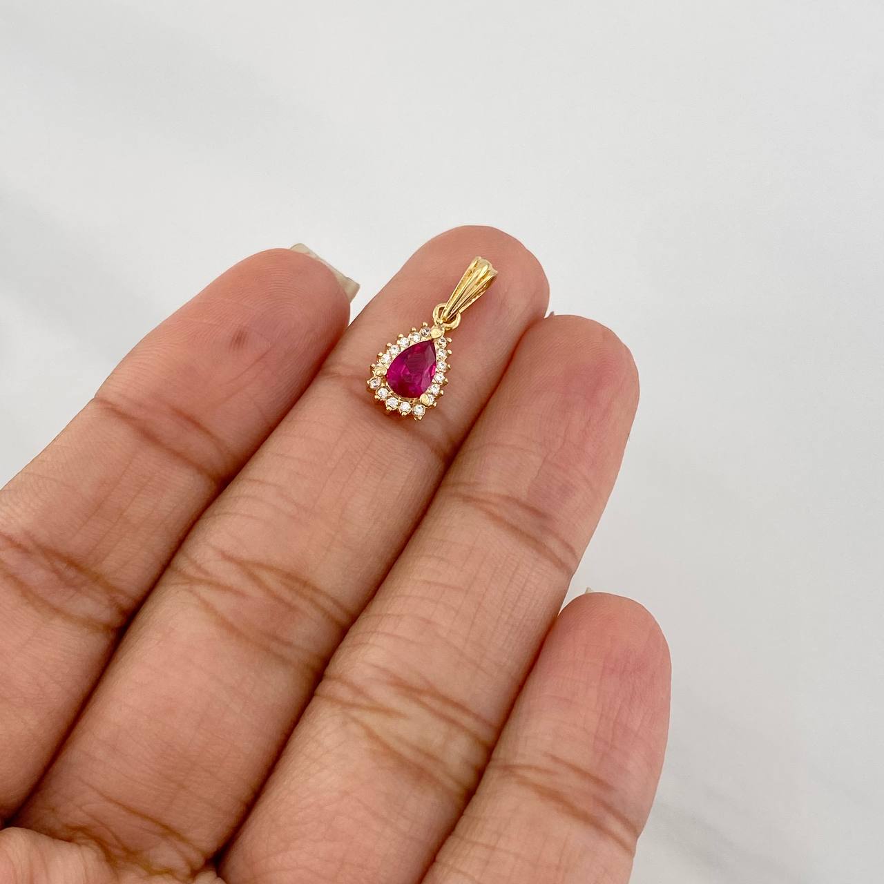 Dije Halo Gota 1.05g / 3/4 in Oro Amarillo 18K