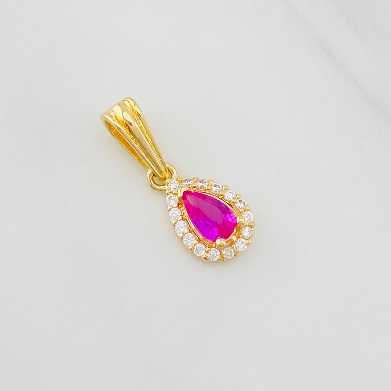 Dije Halo Gota 0.7g / 1/2 in Oro Amarillo 18K