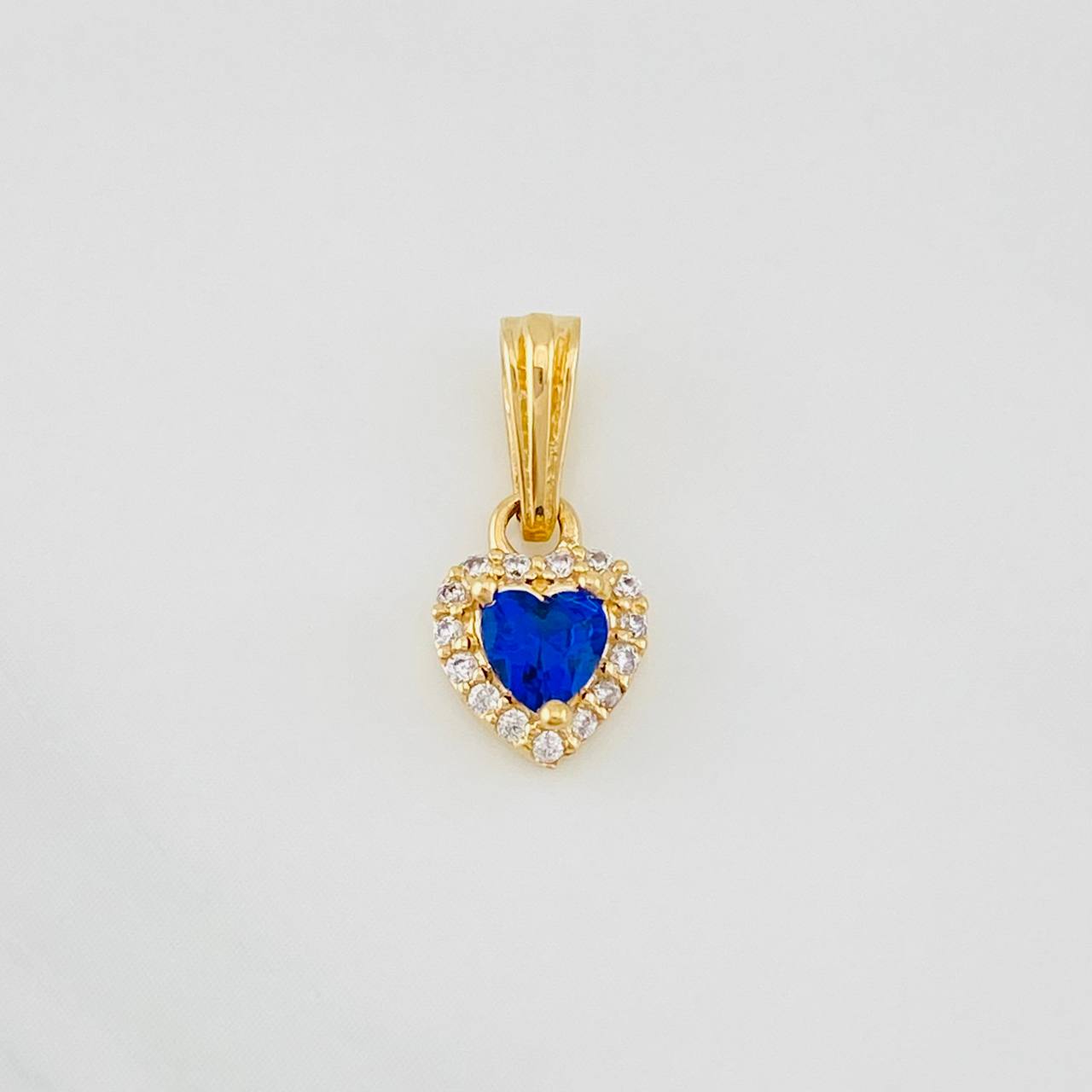 Dije Halo Corazón 0.85g / 1/2 in Oro Amarillo 18K
