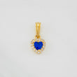 Dije Halo Corazón 0.85g / 1/2 in Oro Amarillo 18K