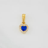 Dije Halo Corazón 0.85g / 1/2 in Oro Amarillo 18K