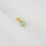 Dije Halo Corazón 0.85g / 1/2 in Oro Amarillo 18K