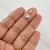 Dije Halo Corazón 0.85g / 1/2 in Oro Amarillo 18K