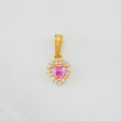 Dije Halo Corazón 0.85g / 1/2 in Oro Amarillo 18K