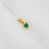 Dije Halo Corazón 0.85g / 1/2 in Oro Amarillo 18K