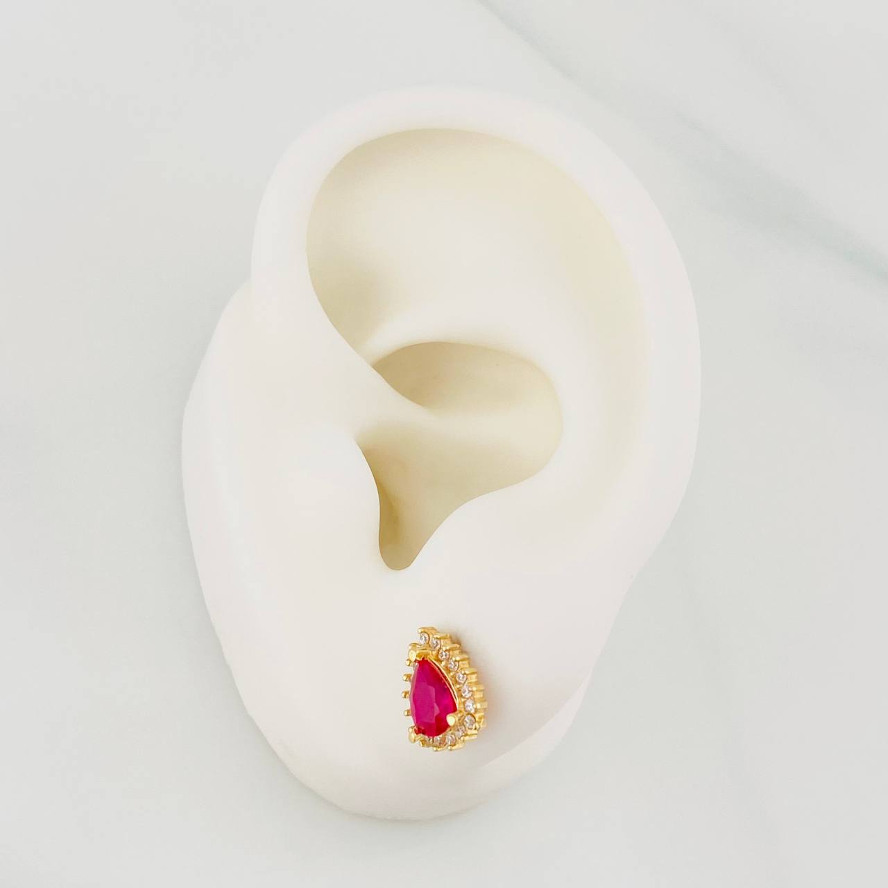 Topos Halo Gota 2.15g / in / 9.92mm Oro Amarillo 18K