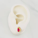 Topos Halo Gota 2.15g / in / 9.92mm Oro Amarillo 18K