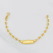 Pulso Bebé GC Placa Ovalada Trenzada 1.95g / 5 3/4 in / 3.4mm Oro Amarillo 18K