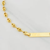 Pulso GC Placa Rectangular 1.75g / 6 in / 3.5mm Oro Amarillo 18K