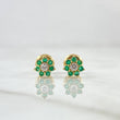 Topos Septima Flor 1gr / 6mm Esmeraldas 22pts Diamante 1pts Oro Amarillo 18K (Joya) ©