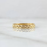 Anillo Trenzado 1.3gr / T6 / Liso Oro Amarillo 18K