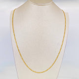 Figaro Chain 2.1g / 20 in / 1.93mm Yellow Gold 18K