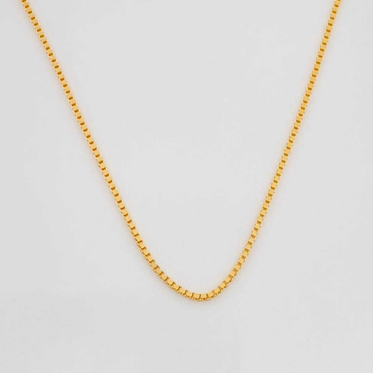 Cadena Veneciana 1.65g / 18 in / 0.64mm Oro Amarillo 18K