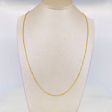 Cadena Veneciana 1.65g / 18 in / 0.64mm Oro Amarillo 18K