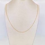 Cadena Veneciana 0.95g / 18 in / 0.5mm Oro Amarillo 18K