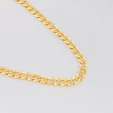 Cadena Cubana 7.4g / 24 in / 3.42mm Oro Amarillo 18K