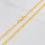 Cadena Cubana 7.35g / 24 in / 3.39mm Oro Amarillo 18K