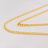 Cadena Cubana 2.5g / 24 in / 2.4mm Oro Amarillo 18K
