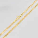 Cadena Cubana 2.5g / 24 in / 2.4mm Oro Amarillo 18K