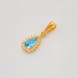 Dije Halo Gota 1.05g / 3/4 in Oro Amarillo 18K