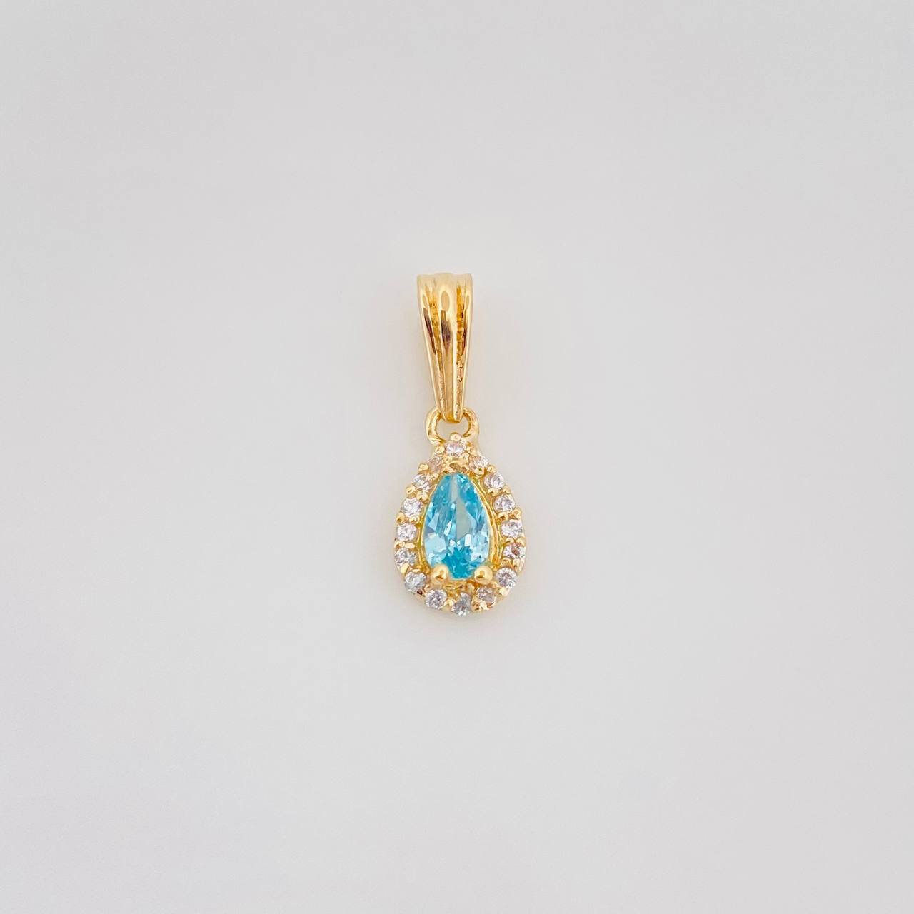 Dije Halo Gota 0.7g / 1/2 in Oro Amarillo 18K