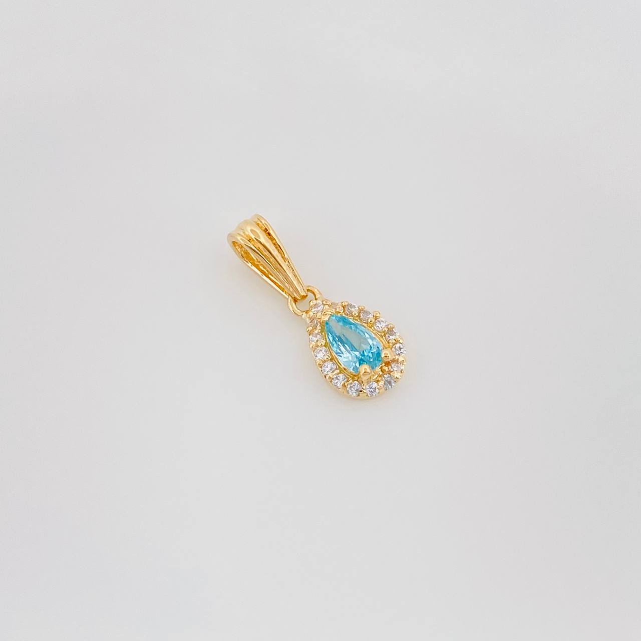Dije Halo Gota 0.7g / 1/2 in Oro Amarillo 18K