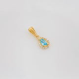 Dije Halo Gota 0.7g / 1/2 in Oro Amarillo 18K
