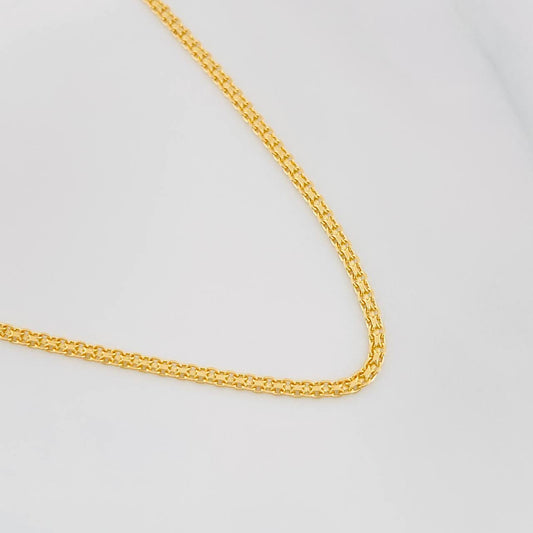 Cadena China 3.35g / 24 in / 1.49mm Oro Amarillo 18K