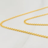 Cadena China 2.6g / 18 in / 1.49mm Oro Amarillo 18K