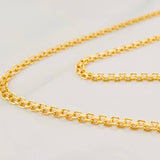 Cadena China 7.2g / 24 in / 2.42mm Oro Amarillo 18K