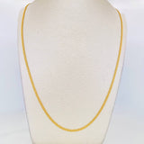 Cadena China 5.5g / 24 in / 2.2mm Oro Amarillo 18K