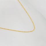 Cadena Militar 1.4g / 18 in / 0.8mm Oro Amarillo 18K