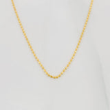 Cadena Militar 1.4g / 18 in / 0.8mm Oro Amarillo 18K
