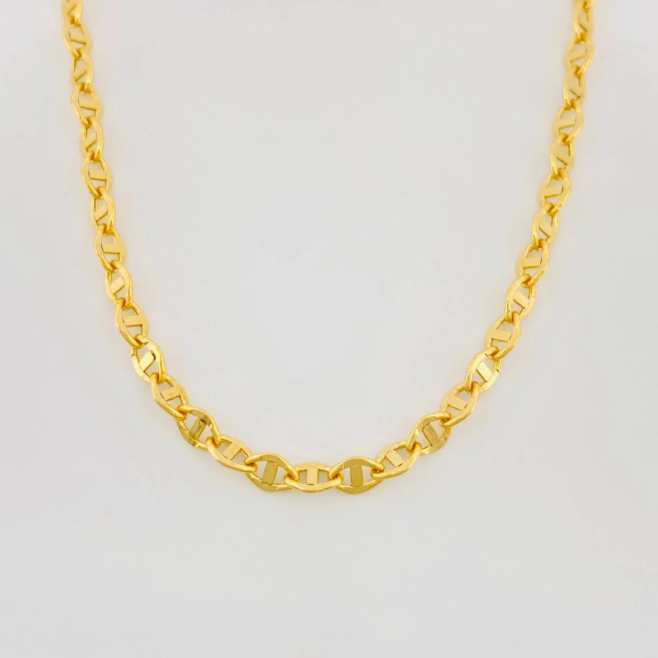 Cadena Escalera Volga 3.4g / 24 in / 2.7mm Oro Amarillo 18K