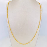 Cadena Escalera Volga 3.4g / 24 in / 2.7mm Oro Amarillo 18K
