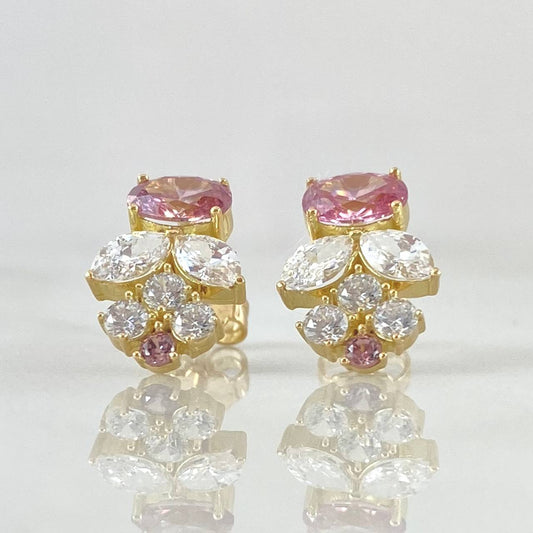 Stud Earrings 2.55gr / 1.3cm (0.5in) / Spanish Pearl 18K Gold