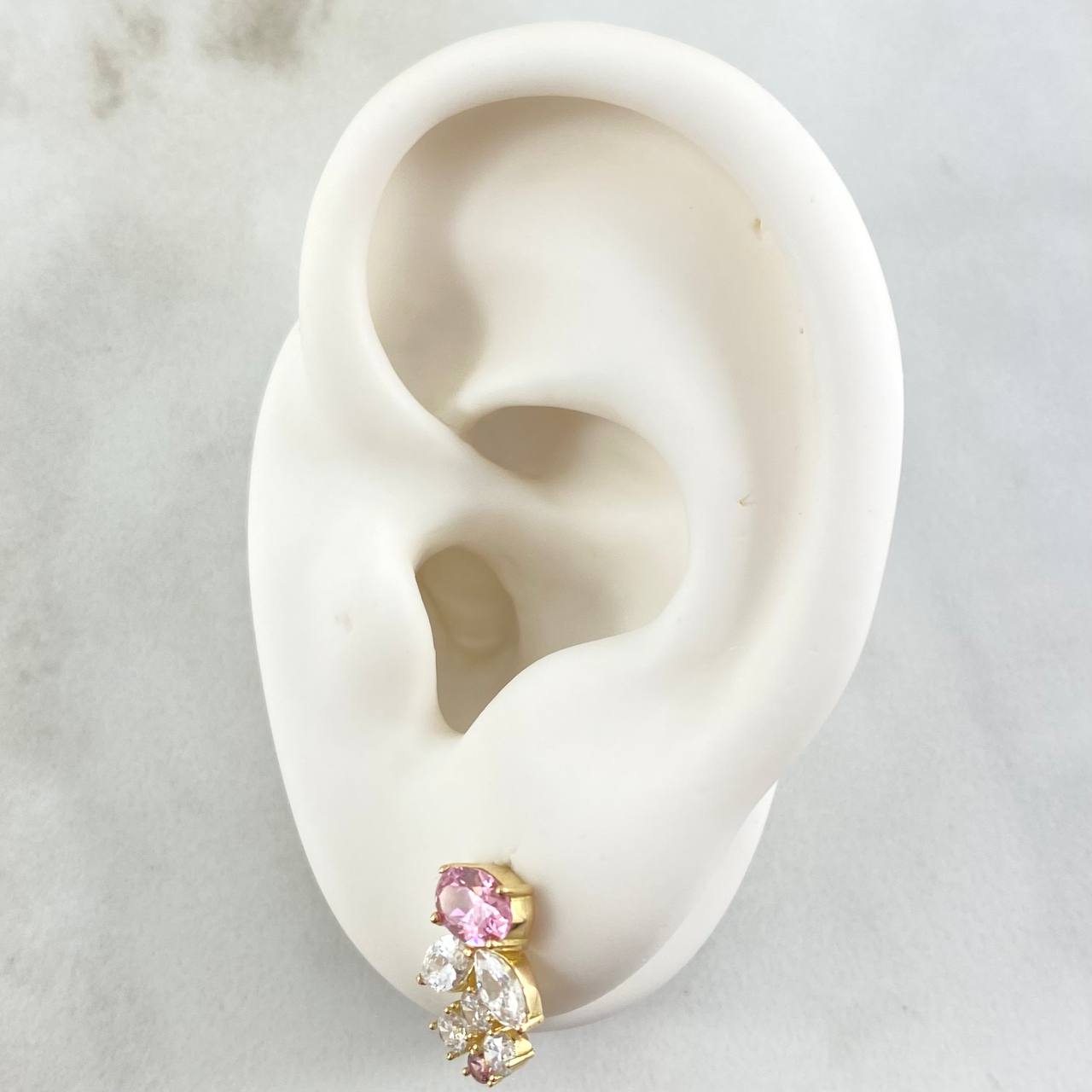 Stud Earrings 2.55gr / 1.3cm (0.5in) / Spanish Pearl 18K Gold