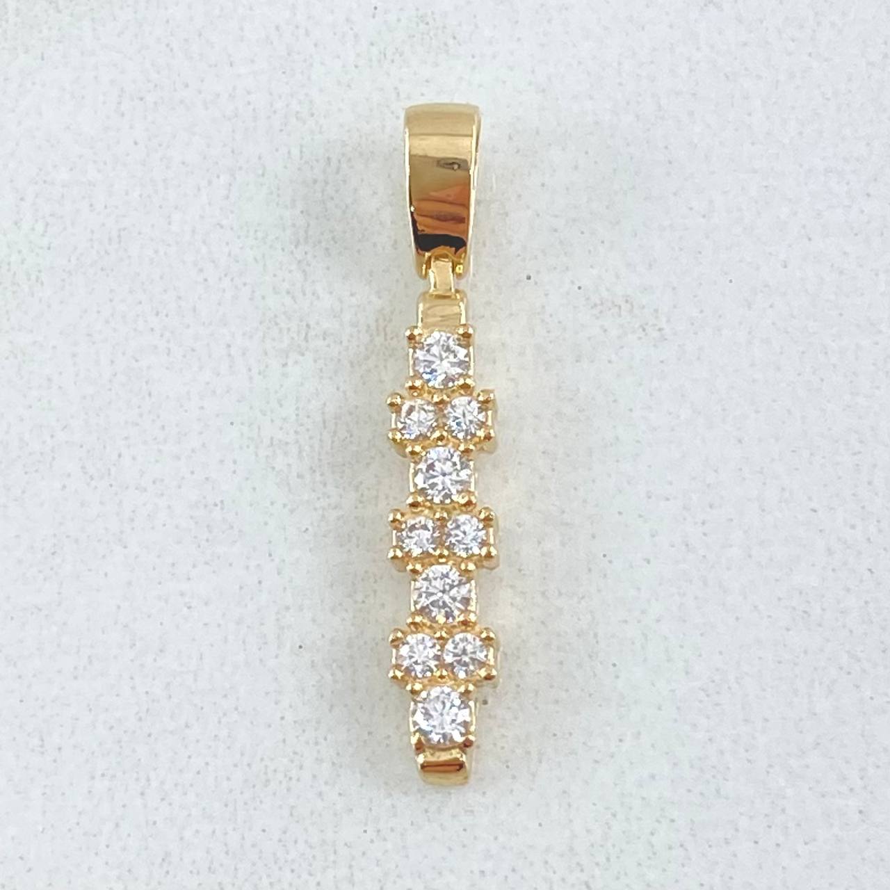 Pendant Rayuela Line 1.25gr / 2.5cm / Special Pearl 18K Gold