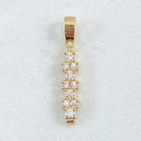 Pendant Rayuela Line 1.25gr / 2.5cm / Special Pearl 18K Gold